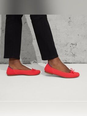 Rothy’s Ballet Flat in Glamour Red